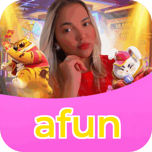 Passo a passo visual mostrando processo de download e instalação do aplicativo afun